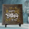 Birthday Black Ceramic Tiles