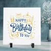 Birthday White Ceramic Tiles