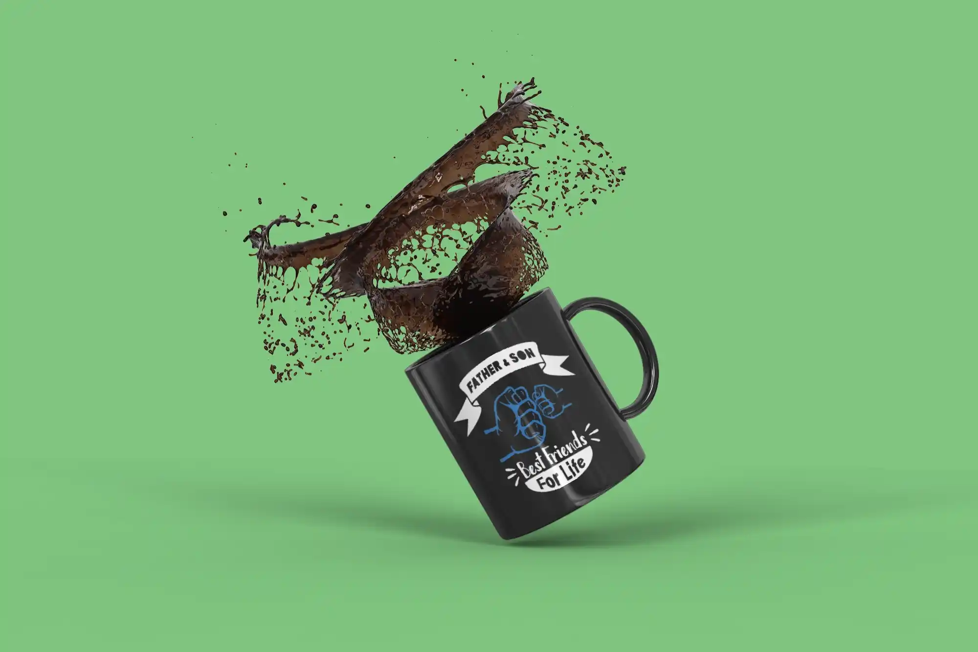 Father & Son Black Mug - Image 2