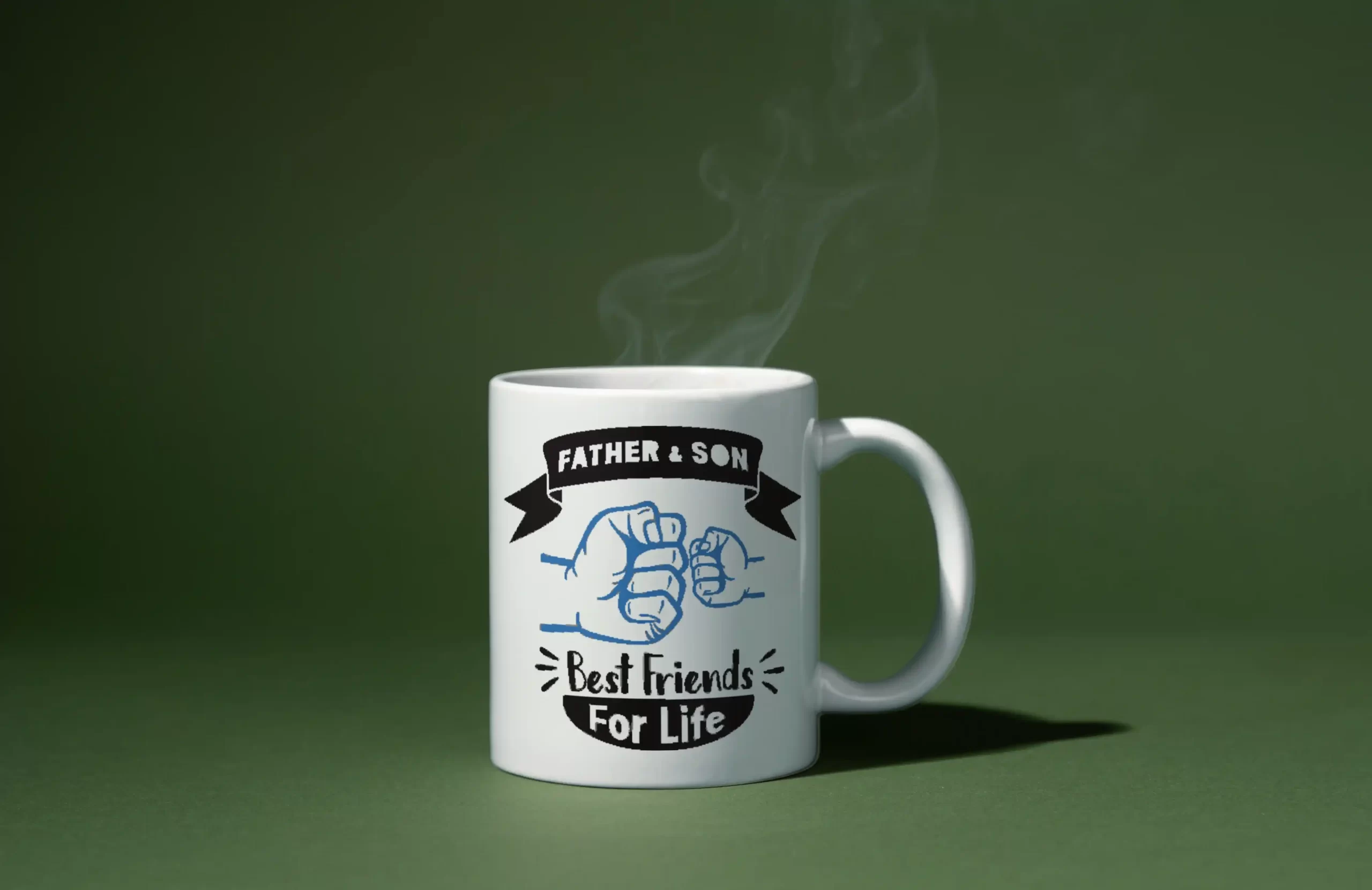 Father & Son White Mug