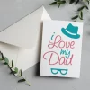 I Love My Dad Greeting Card