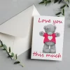 Love You This Much Greeting Card