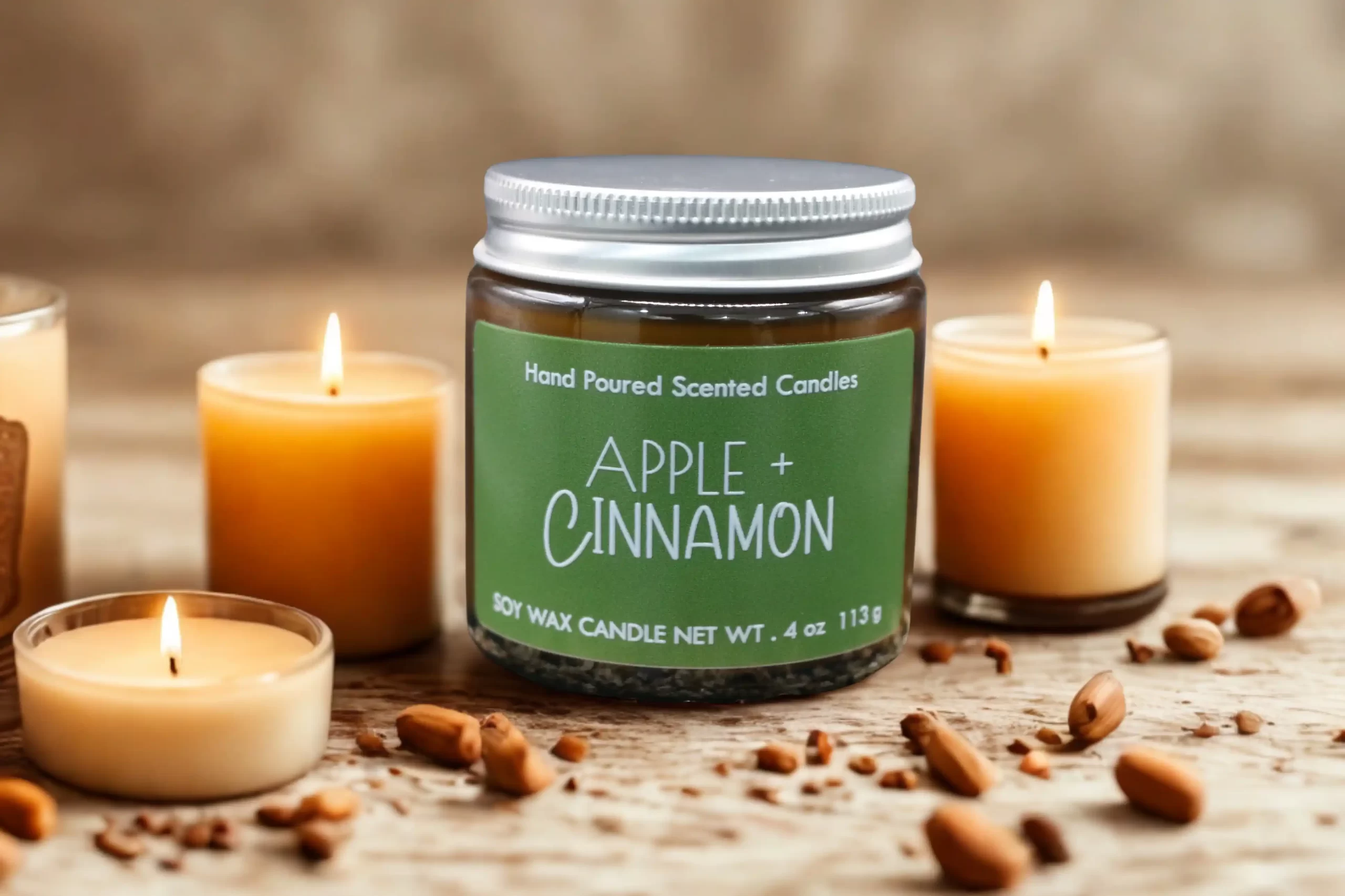 4oz Candle Apple + Cinnamon