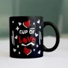 Cup Of Love Black Mug