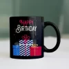 Happy Birthday Black Mug