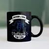 Father & Son Black Mug